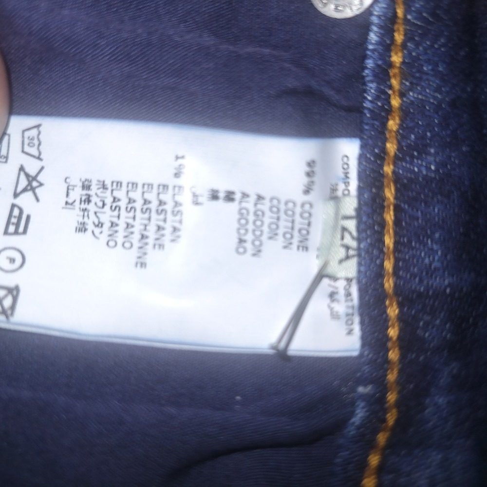 Fendi Roma Girls Dark Wash Slim Leg Jeans Embroidered Logo Back Pocket Size 12A - Picture 7 of 15